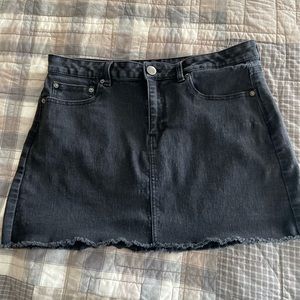 Black Jean Skirt
